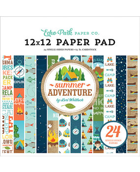 Echo Park Summer Adventure 12x12 Inch Paper Pad (SA180030) (DISCONTINUED) Echo Park Summer Adventure 12x12 Inch Paper Pad (SA180030) (DISCONTINUED)