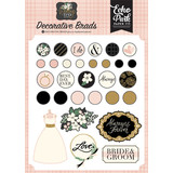 Echo Park Wedding Day Decorative Brads (WD181020) (DISCONTINUED)