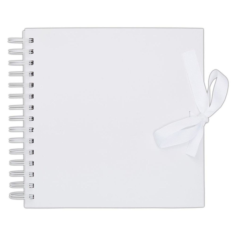 Papermania 8 x8 Inch Scrapbook White (PMA 101406) Papermania 8 x8 Inch Scrapbook White (PMA 101406)