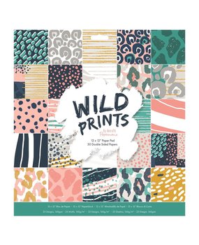 Papermania Wild Prints 12x12 Inch Paper Pad (PMA 160512) (DISCONTINUED)