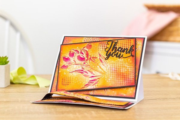 Gemini Rose Hip 3D 5x7 Embossing Folder & Stencil (GEM-EF5-3D-ROHI) (DISCONTINUED)