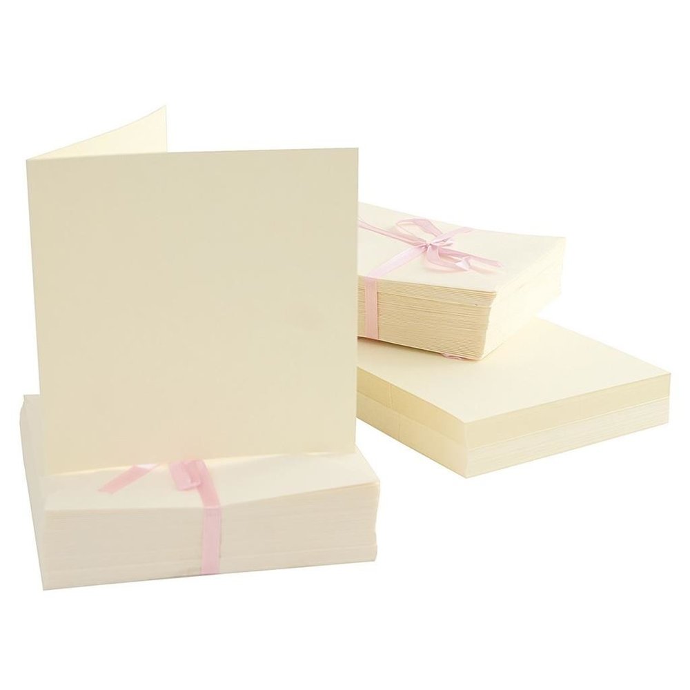 Anita's Square Cards & Envelopes Cream (100pk) (ANT 1512001) Anita's Square Cards & Envelopes Cream (100pk) (ANT 1512001)