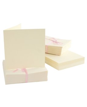 Anita's Square Cards & Envelopes Cream (100pk) (ANT 1512001) Anita's Square Cards & Envelopes Cream (100pk) (ANT 1512001)