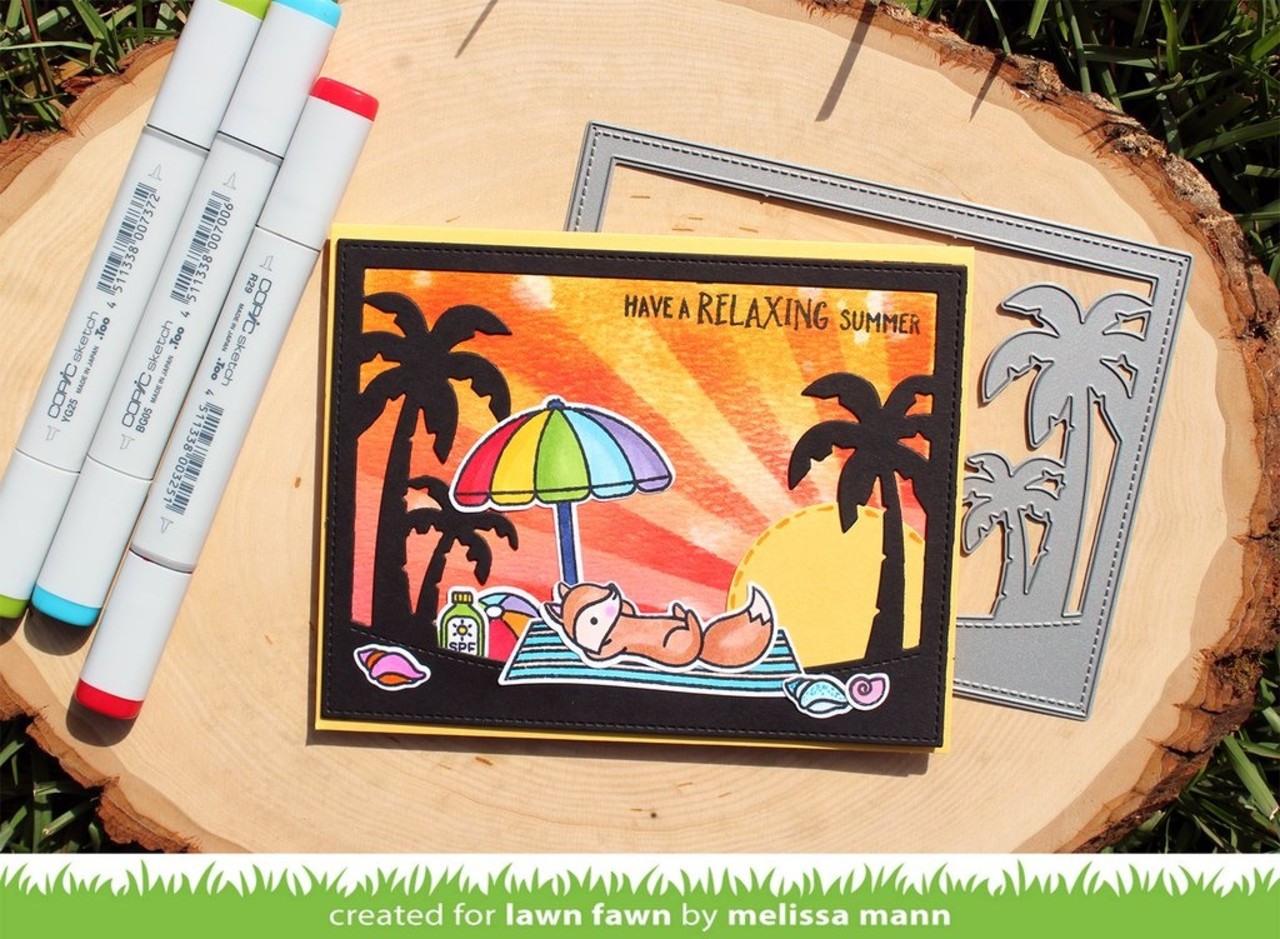 Lawn Fawn Sunray Backdrop Dies (LF1988) (OUTLET)