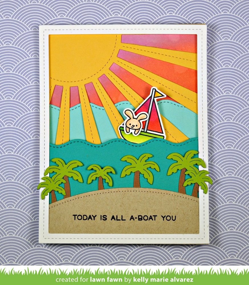 Lawn Fawn Sunray Backdrop Dies (LF1988) (OUTLET)