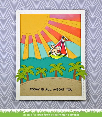 Lawn Fawn Sunray Backdrop Dies (LF1988) (OUTLET)