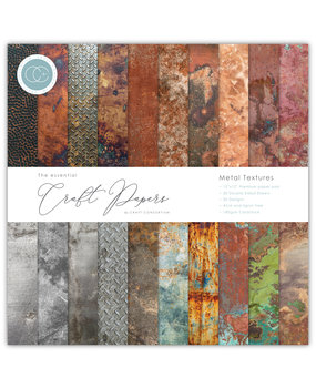 Craft Consortium Essential Craft Papers 12x12 Inch Paper Pad Metal Textures (CCEPAD005) Craft Consortium Essential Craft Papers 12x12 Inch Paper Pad Metal Textures (CCEPAD005)