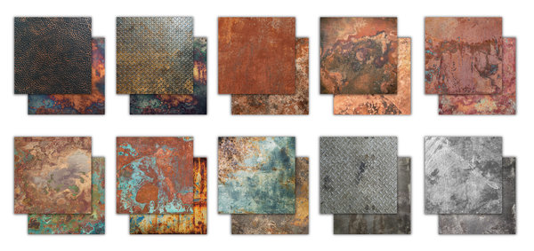 Craft Consortium Essential Craft Papers 12x12 Inch Paper Pad Metal Textures (CCEPAD005) Craft Consortium Essential Craft Papers 12x12 Inch Paper Pad Metal Textures (CCEPAD005)