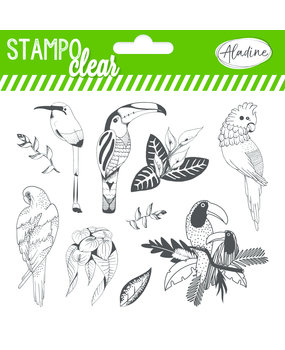 Aladine Tropical Birds Clear Stamps (04233) (OUTLET)