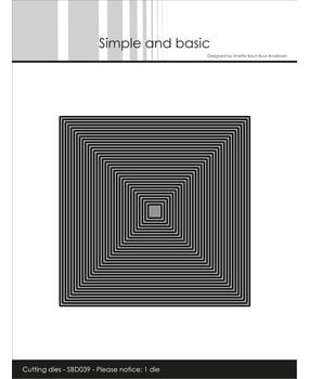 Simple and Basic Thin Frames Square Die (SBD039) (OUTLET)