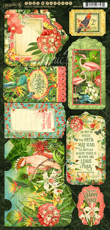 Graphic 45 Lost in Paradise Tags & Pockets (4501898) (OUTLET)