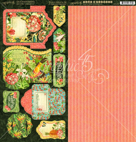 Graphic 45 Lost in Paradise Tags & Pockets (4501898) (OUTLET)