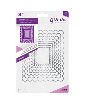Gemini Scalloped Edge Rectangle Elements Dies (GEM-MD-ELE-SCRE) (DISCONTINUED)