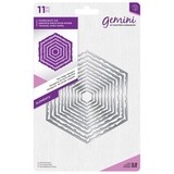 Gemini Torn Edge Hexagon Elements Dies (GEM-MD-ELE-TEHX) (DISCONTINUED)
