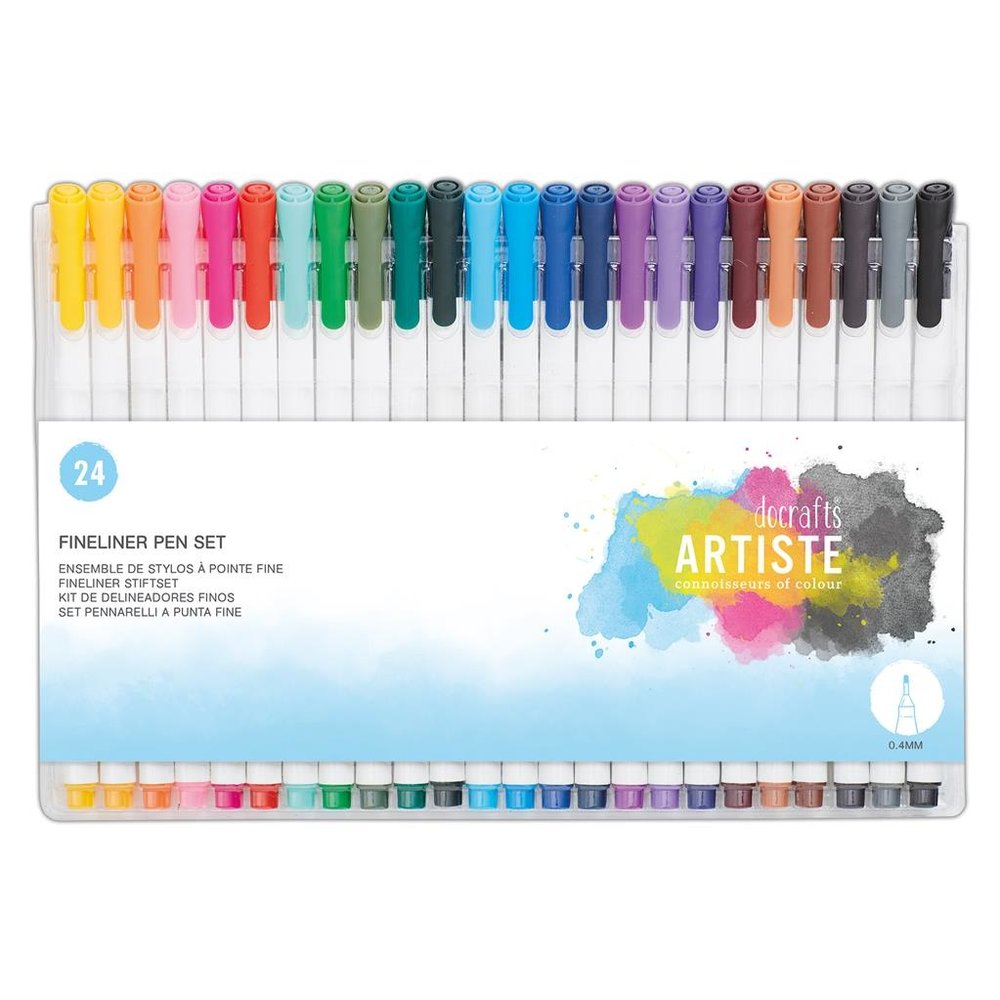Docrafts Fine Liner Pen Set (24pk) (DOA 851106) (DISCONTINUED)