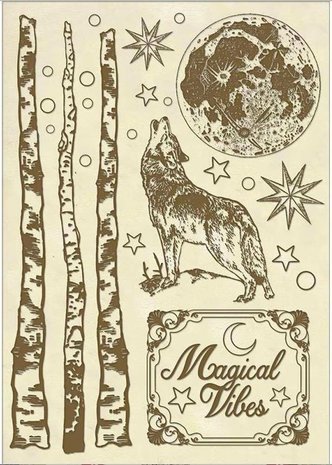 Stamperia Cosmos A5 Wooden Shapes Wolf (KLSP056) (OUTLET) Stamperia Cosmos A5 Wooden Shapes Wolf (KLSP056) (OUTLET)