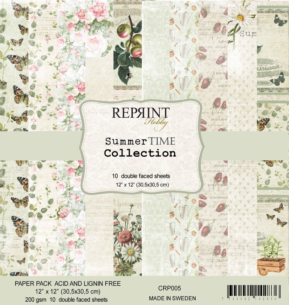 Reprint Summer Time 12x12 Inch Paper Pack (CRP005) (OUTLET)