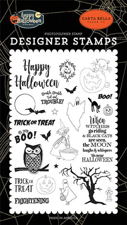 Carta Bella Toil & Trouble Clear Stamps (CBHAL104042) (OUTLET)