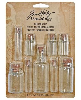 Idea-ology Tim Holtz Corked Vials (9pcs) (TH92899)