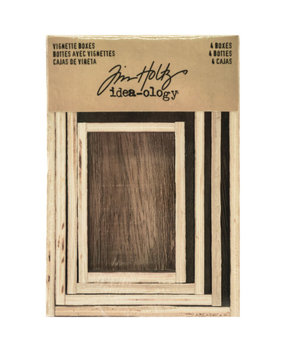 Idea-ology Tim Holtz Vignette Boxes (4pcs) (TH93279)
