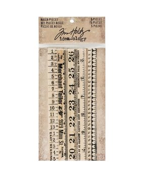 Idea-ology Tim Holtz Ruler Pieces (5pcs) (TH93565) (DISCONTINUED)