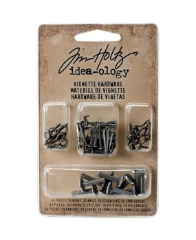 Idea-ology Tim Holtz Vignette Hardware (55pcs) (TH93668) (DISCONTINUED)