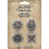 Idea-ology Tim Holtz Faucet Knobs (4pcs) (TH93677) (DISCONTINUED)
