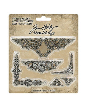 Idea-ology Tim Holtz Vignette Accents (6pcs) (TH93687) (DISCONTINUED)