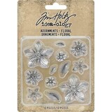 Idea-ology Tim Holtz Adornments Floral (12pcs) (TH93789) (DISCONTINUED)