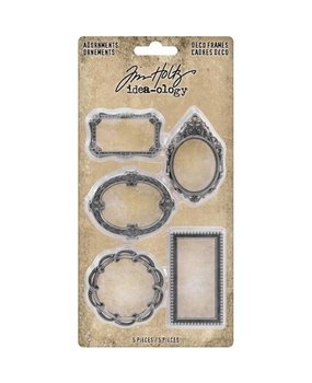 Idea-ology Tim Holtz Adornments Deco Frames (5pcs) (TH93792)