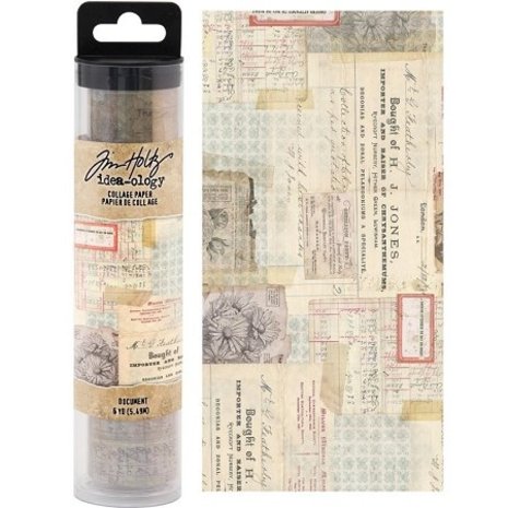 Idea-ology Tim Holtz Collage Paper Document (6yards) (TH93951) Idea-ology Tim Holtz Collage Paper Document (6yards) (TH93951)