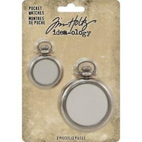 Idea-ology Tim Holtz Pocket Watches (2pcs) (TH93960) Idea-ology Tim Holtz Pocket Watches (2pcs) (TH93960)