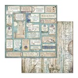 Stamperia Cosmos Quotes 12x12 Inch Paper Sheet (SBB654) (DISCONTINUED)