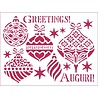 Stamperia Stencil A5 Greeting Balls (KDS304) (OUTLET) Stamperia Stencil A5 Greeting Balls (KDS304) (OUTLET)