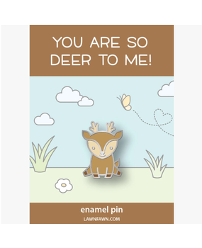 Lawn Fawn Hello, Deer Enamel Pin (LF1805) (DISCONTINUED)