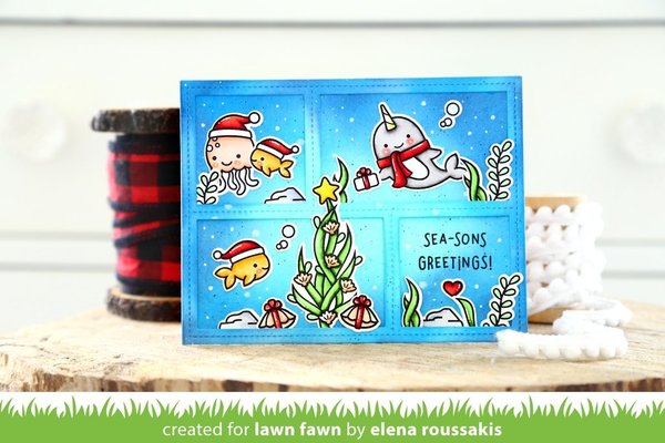 Lawn Fawn Winter Narwhal Clear Stamps (LF2038) (OUTLET) Lawn Fawn Winter Narwhal Clear Stamps (LF2038) (OUTLET)