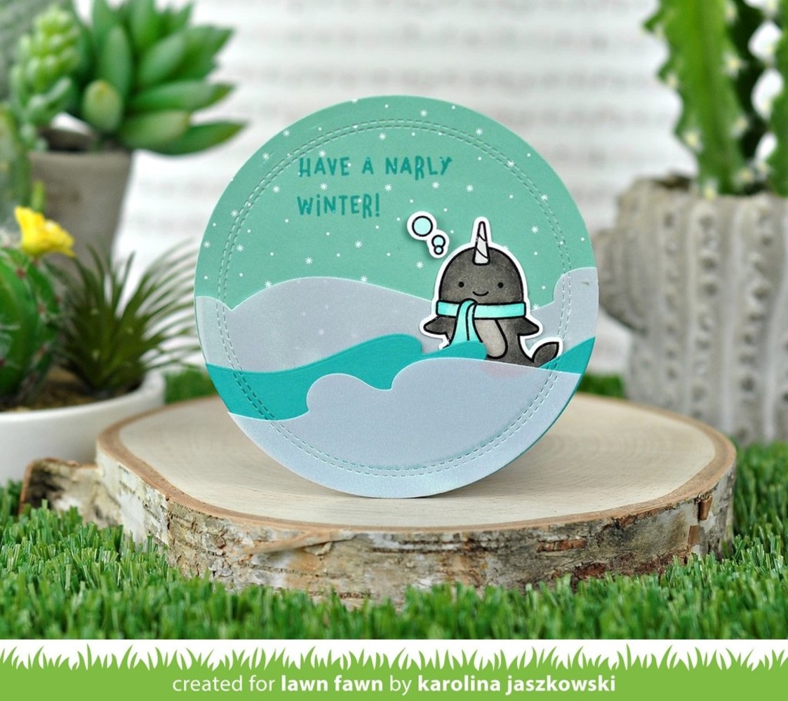 Lawn Fawn Winter Narwhal Clear Stamps (LF2038) (OUTLET) Lawn Fawn Winter Narwhal Clear Stamps (LF2038) (OUTLET)