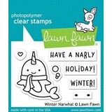 Lawn Fawn Winter Narwhal Clear Stamps (LF2038) (OUTLET)