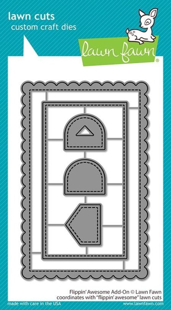 Lawn Fawn Flippin' Awesome Add-on Dies (LF2044) (OUTLET)