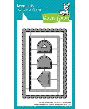 Lawn Fawn Flippin' Awesome Add-on Dies (LF2044) (OUTLET)