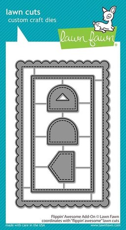 Lawn Fawn Flippin' Awesome Add-on Dies (LF2044) (OUTLET)