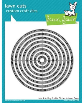 Lawn Fawn Just Stitching Double Circles Dies (LF2066) (DISCONTINUED)