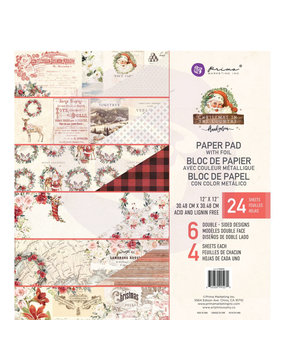Prima Marketing Christmas In The Country 12x12 Inch Paper Pad (995270) (DISCONTINUED)