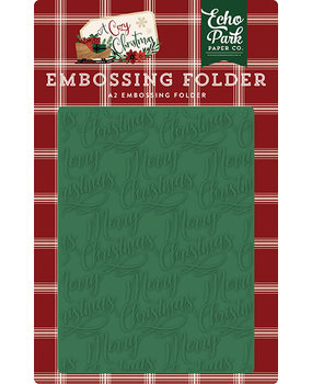 Echo Park Embossing Folder Merry Christmas (ACC189031) (DISCONTINUED)