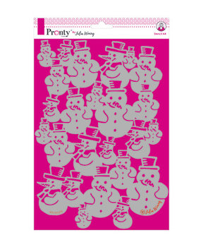 Pronty Crafts Snowman A4 Stencil (470.765.019) (DISCONTINUED)