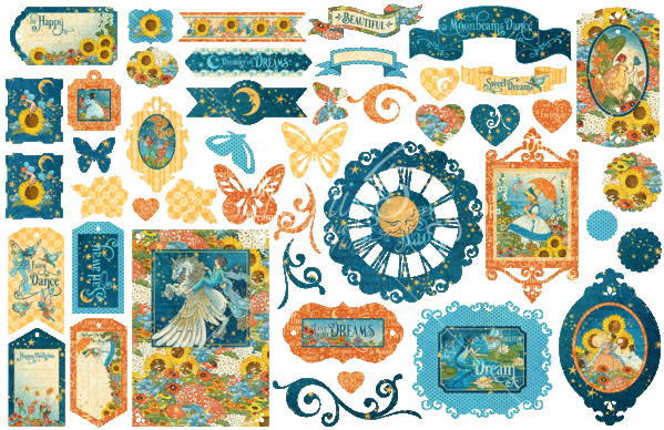 Graphic 45 Dreamland Die-cut Assortment (4501936) (OUTLET)