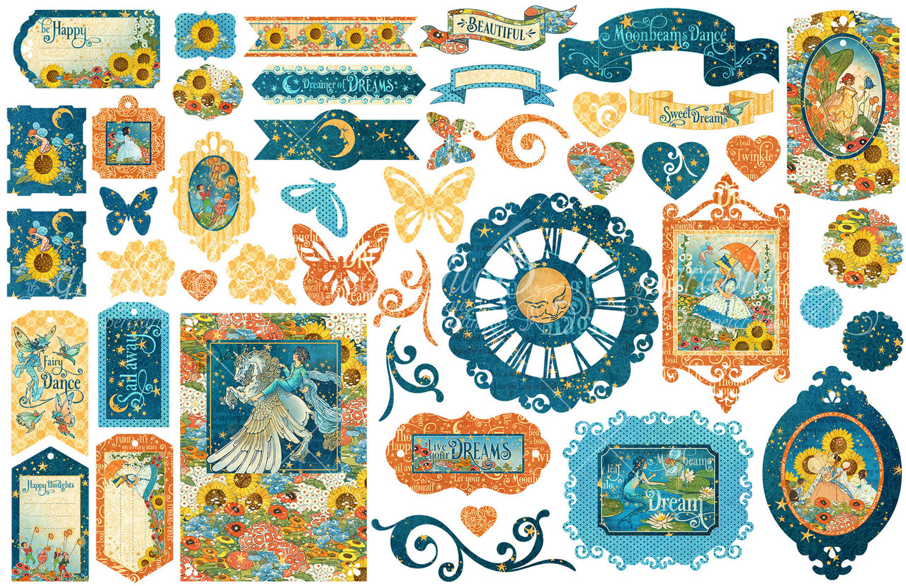Graphic 45 Dreamland Die-cut Assortment (4501936) (OUTLET)