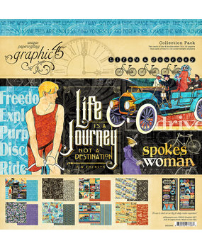 Graphic 45 Life's a Journey 12x12 Inch Collection Pack (4501946) (OUTLET)