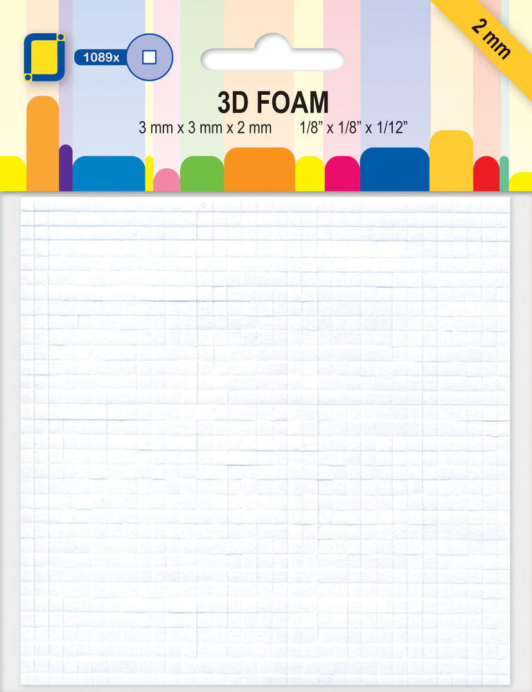 JEJE Produkt 3D Foam Squares Mini 3x3x2mm (3.3096) JEJE Produkt 3D Foam Squares Mini 3x3x2mm (3.3096)
