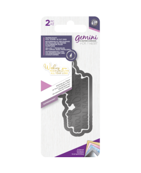 Gemini Foil Stamp ‘N’ Cut Die Expressions Wishing you Peace (GEM-FSC-EXP-WYPE) (DISCONTINUED)